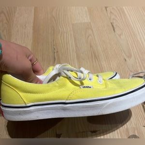 Neon yellow and green vans